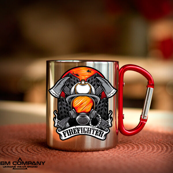 Железная кружка с карабином РЯТІВНИК МНС