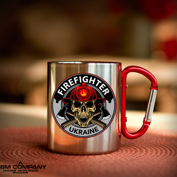 Железная кружка с карабином РЯТІВНИК