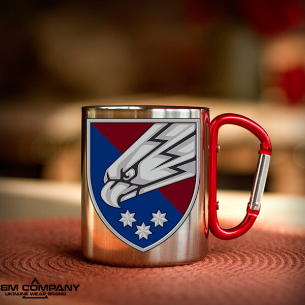 Железная кружка с карабином 25 ДШВ