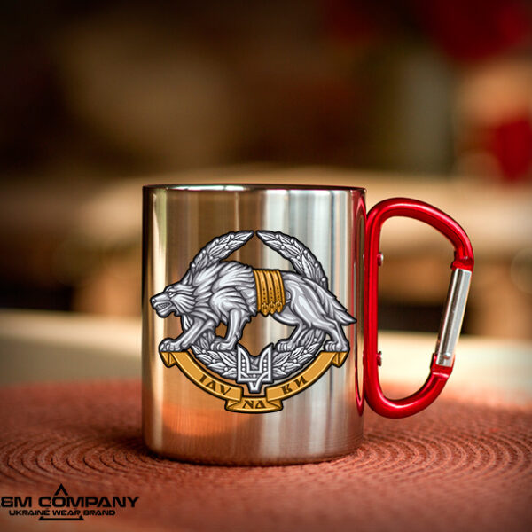 Железная кружка с карабином ЦСО