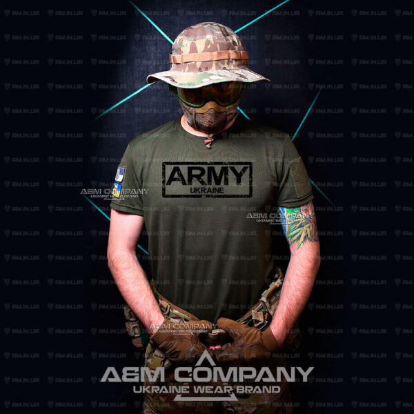Футболка олива CoolMax UKRAINE ARMY
