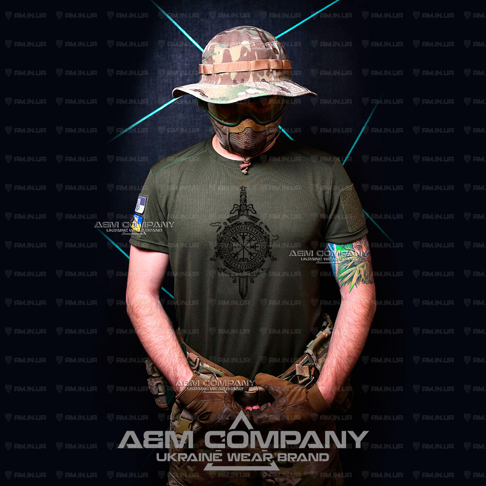 Футболка олива CoolMax NIGHT RUNI