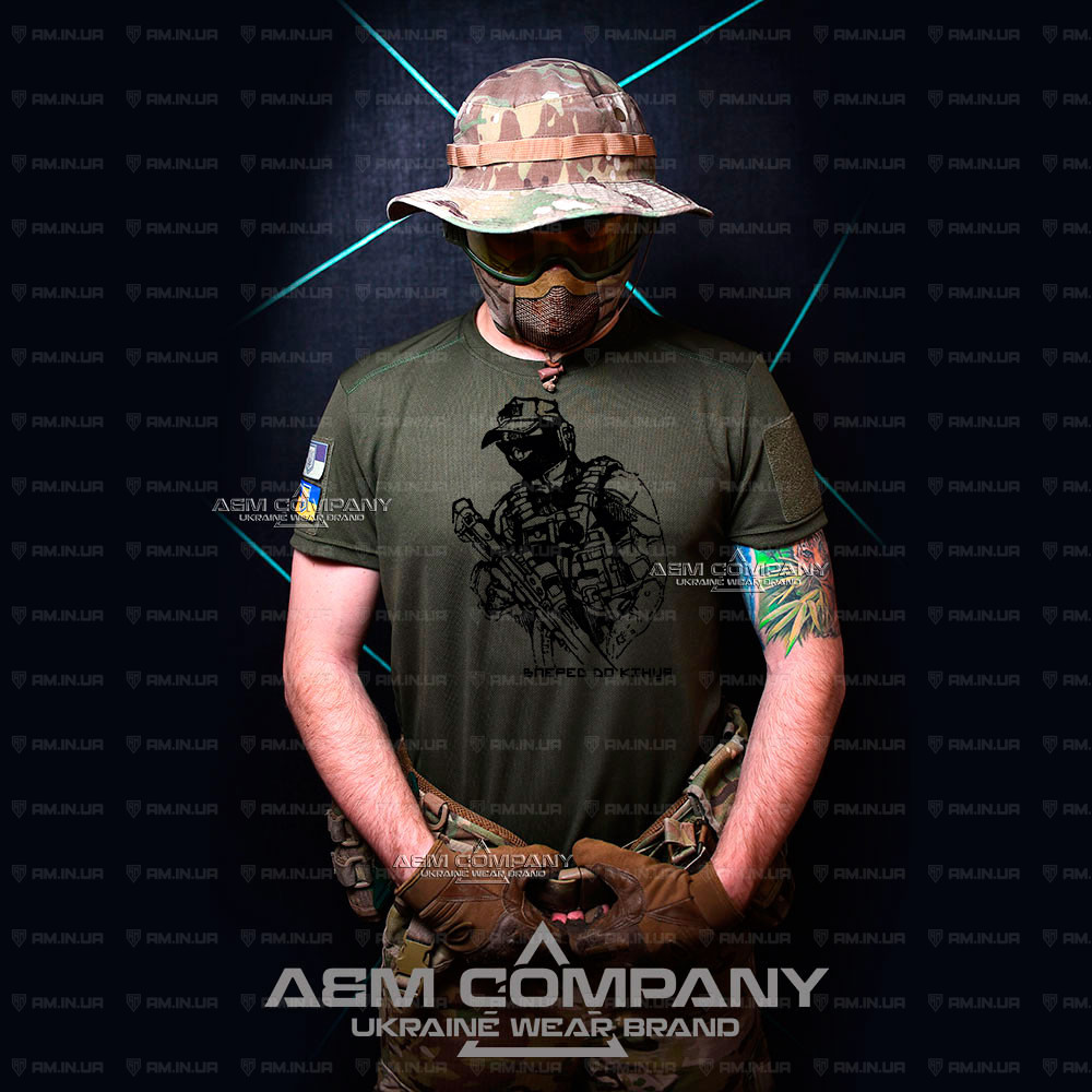 Футболка олива CoolMax ЗАВЖДИ ВПЕРЕД