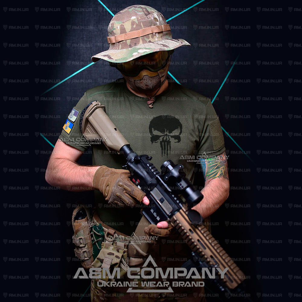 Футболка CoolMax PUNISHER цвет олива