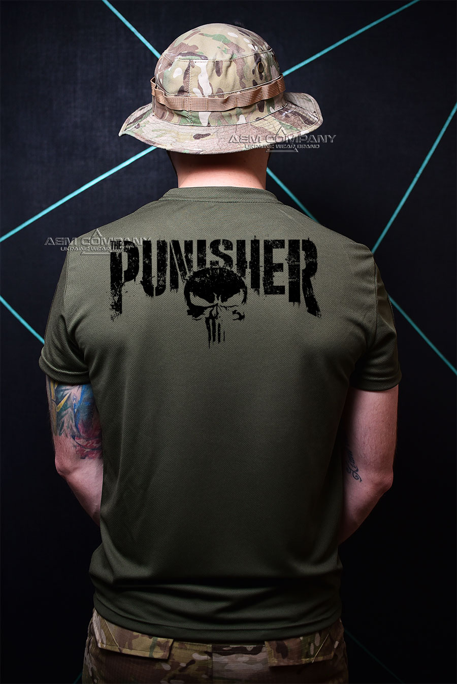 Футболка CoolMax PUNISHER цвет олива Футболка CoolMax PUNISHER цвет олива