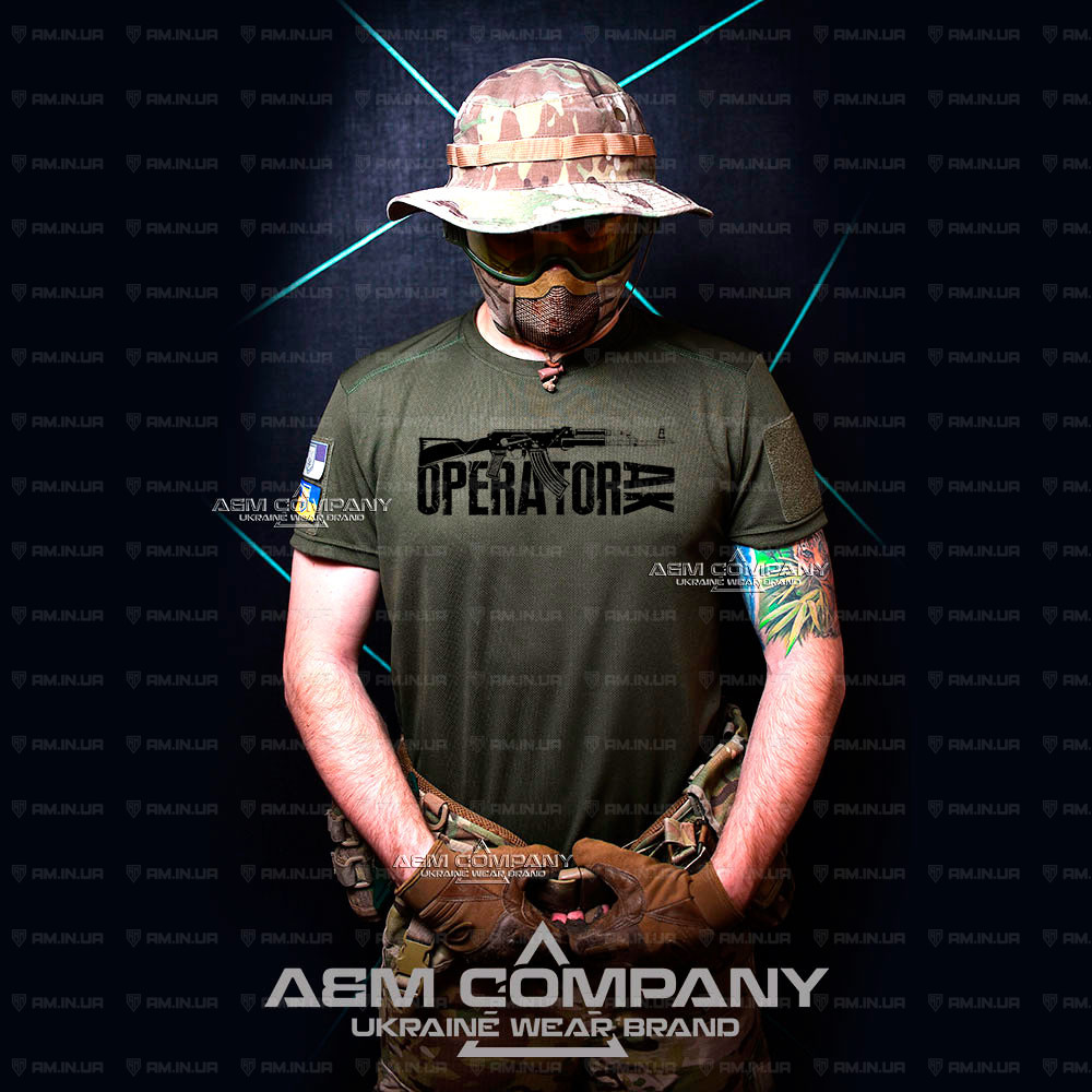 Футболка CoolMax ОПЕРАТОР АК цвет олива