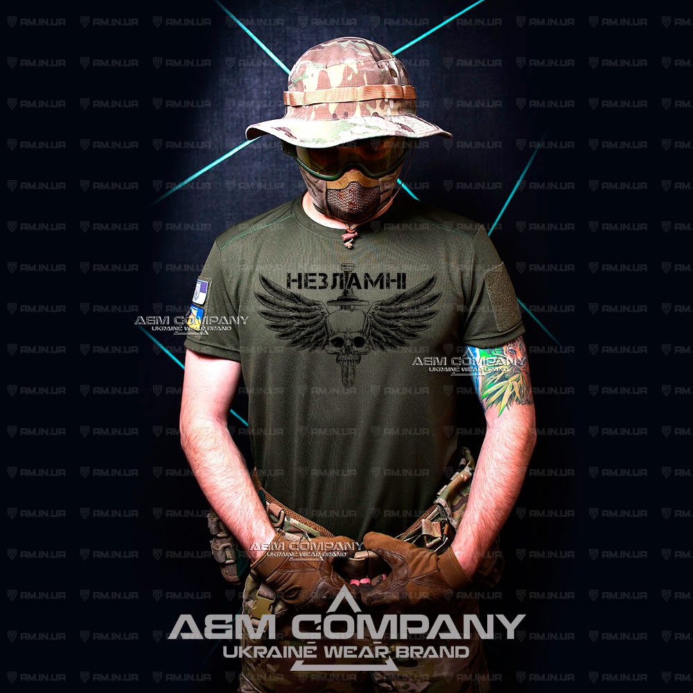 Футболка олива CoolMax НЕЗЛАМНІ