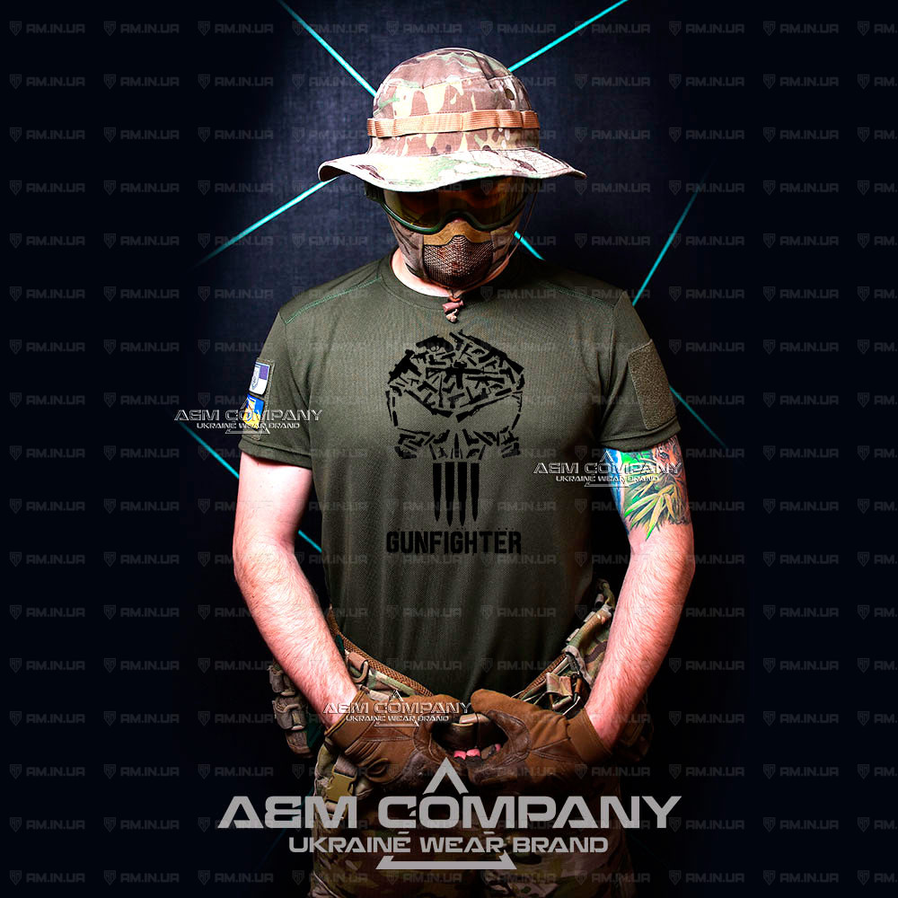 Футболка олива CoolMax GUNFIGHTER