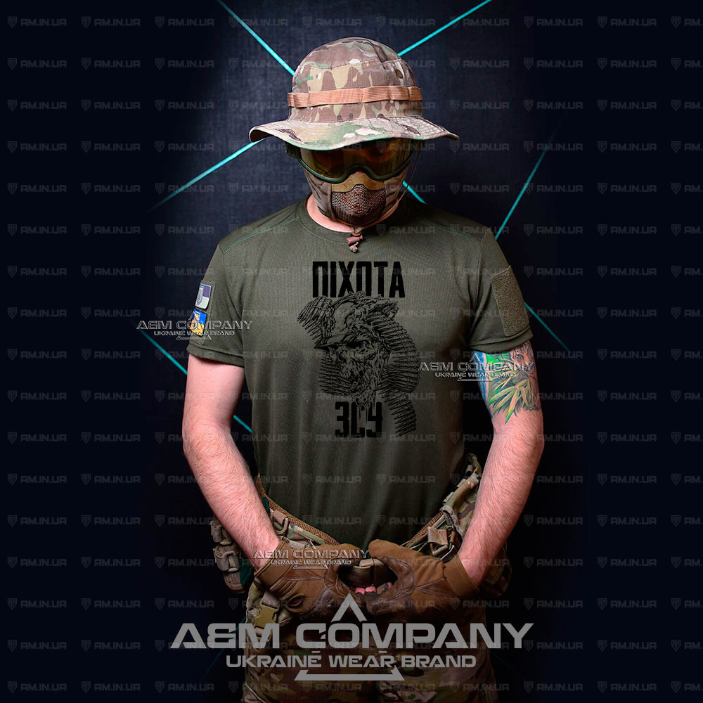 Футболка CoolMax ПІХОТА цвет олива