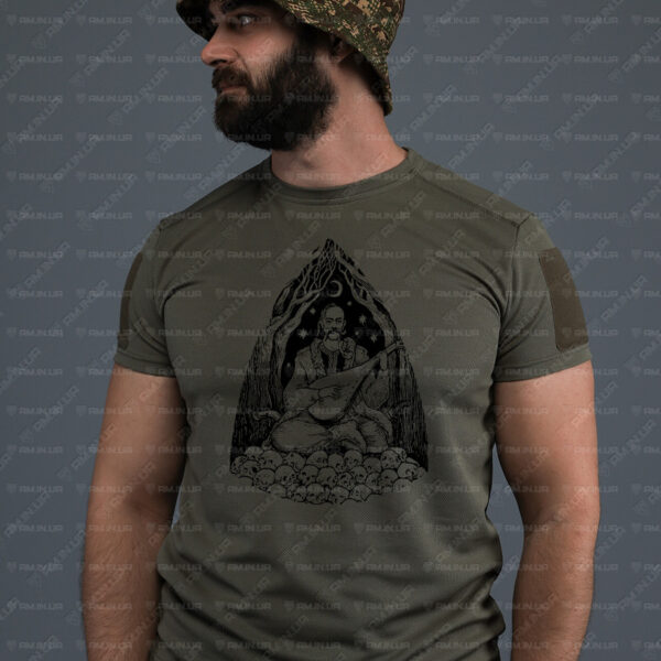 Тактическая футболка CoolMax Козак Мамай олива