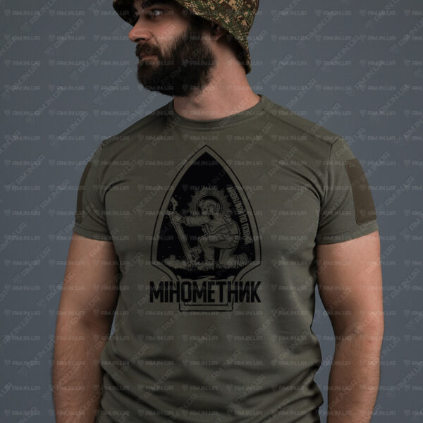 Тактическая футболка CoolMax Мінометник олива