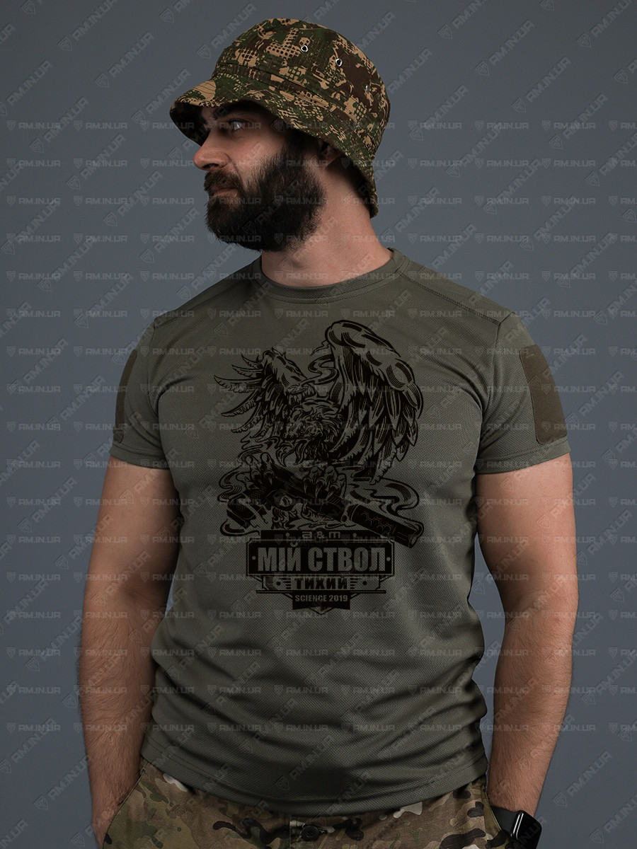 Тактическая футболка CoolMax Орел олива
