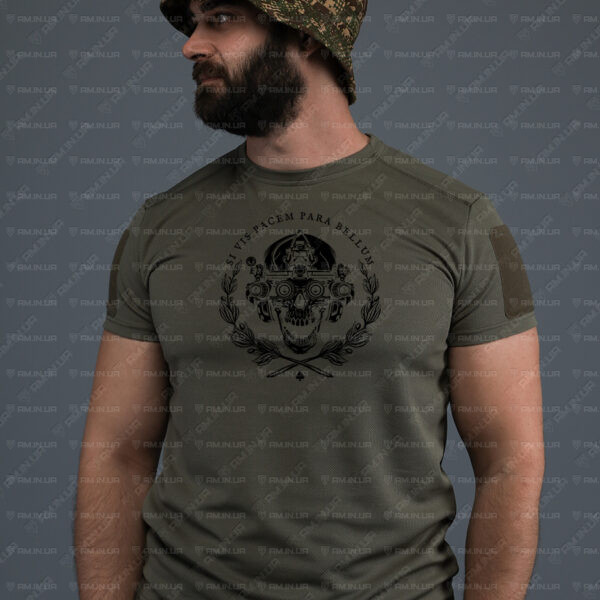 Тактическая футболка CoolMax SI VIS PACEM PARRABELLUM олива