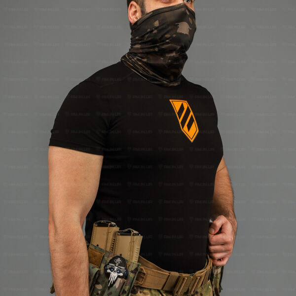 Тактическая футболка 3 ОШБр коттон черная