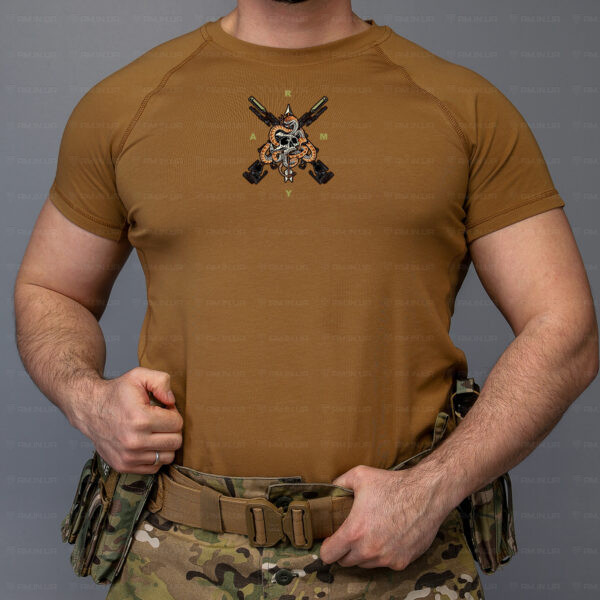 Тактическая футболка ARMY UKRAINE коттон койот