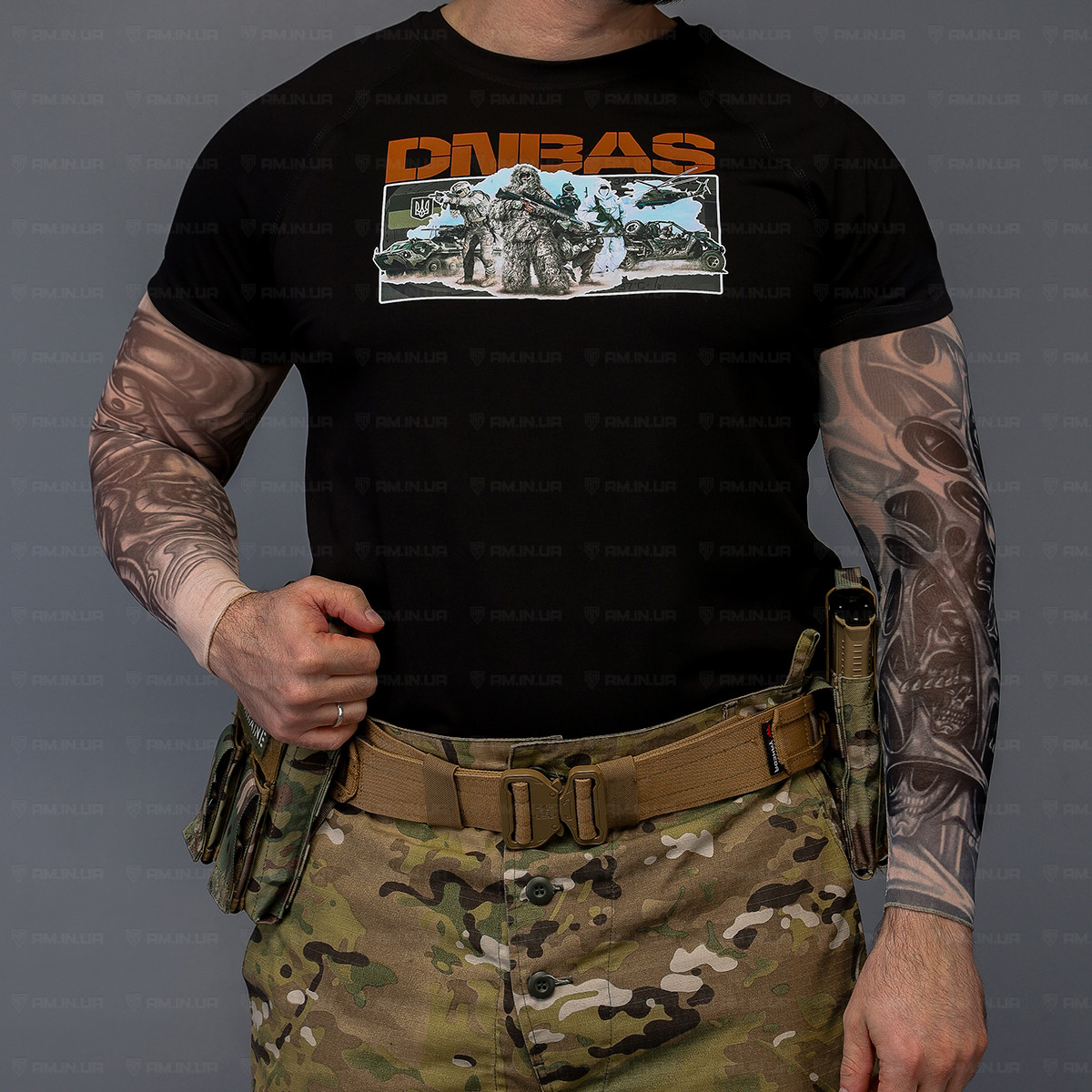 Тактическая футболка DNBS коттон черная