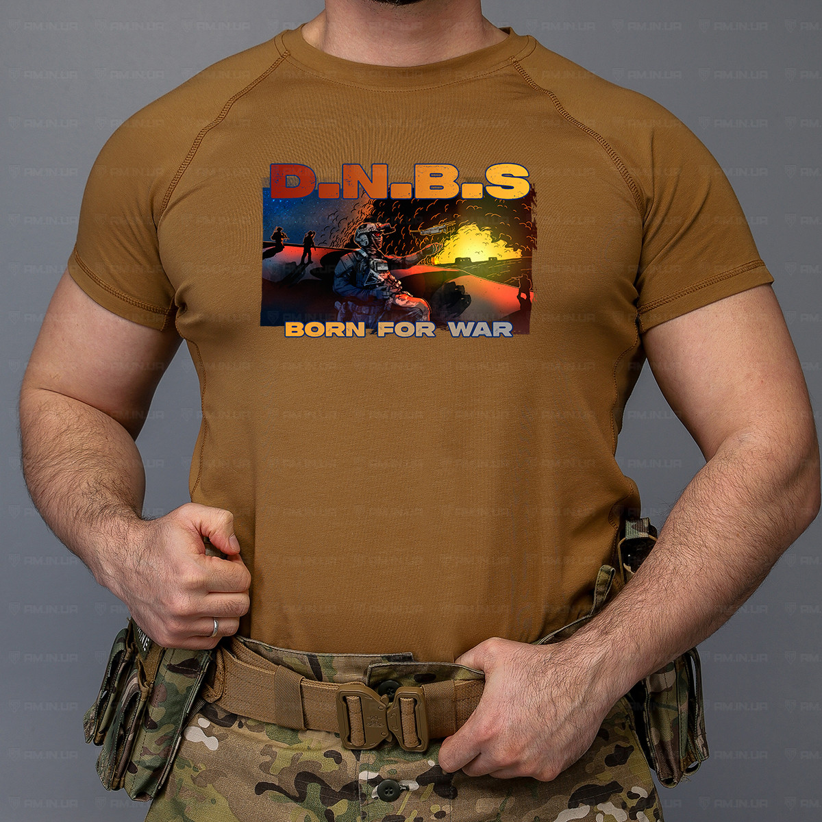 Тактическая футболка DNBS коттон койот