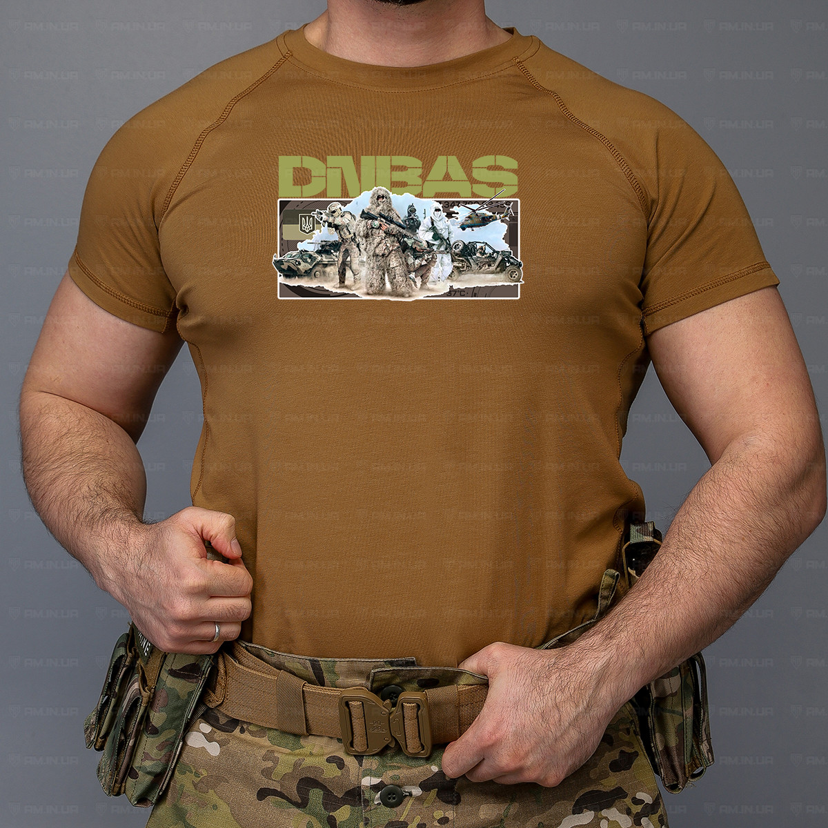 Тактическая футболка DNBAS коттон койот