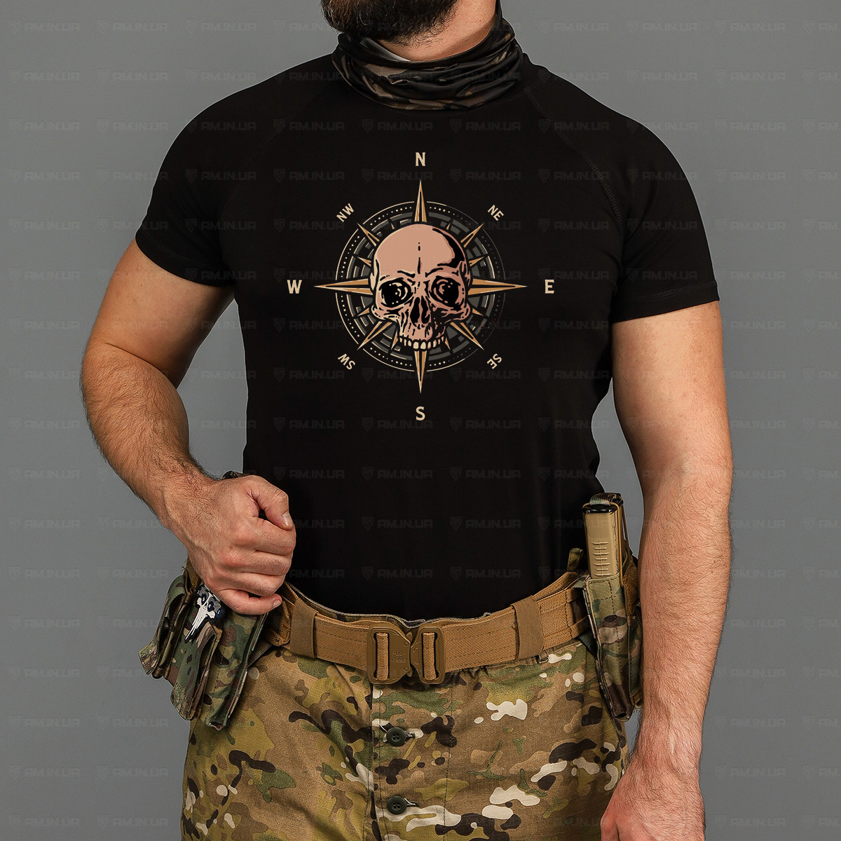 Тактическая футболка ROAD коттон черная