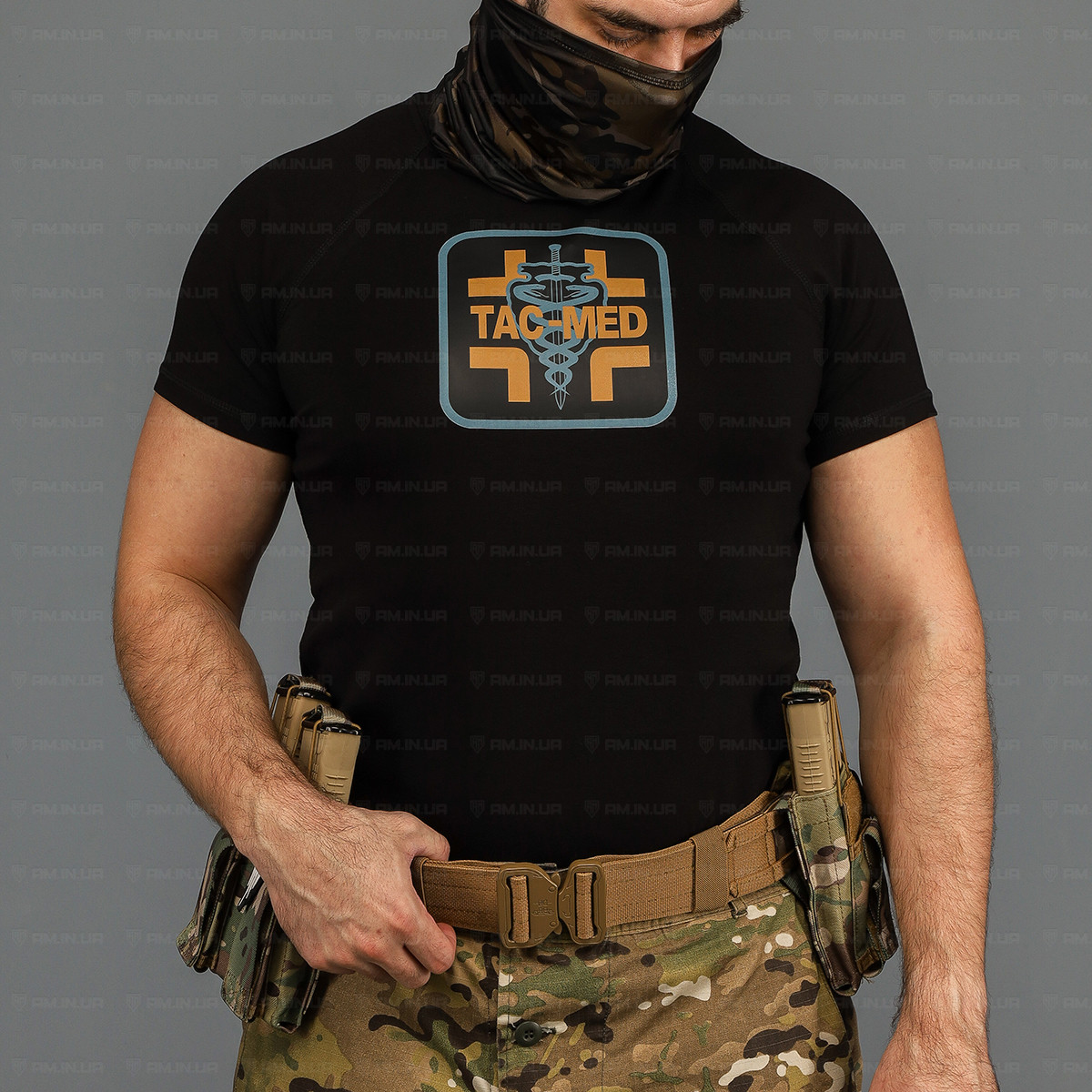 Тактическая футболка TAC-MED коттон черная