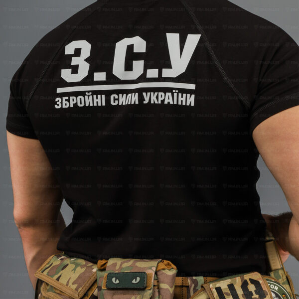 Тактическая футболка ЗСУ черная