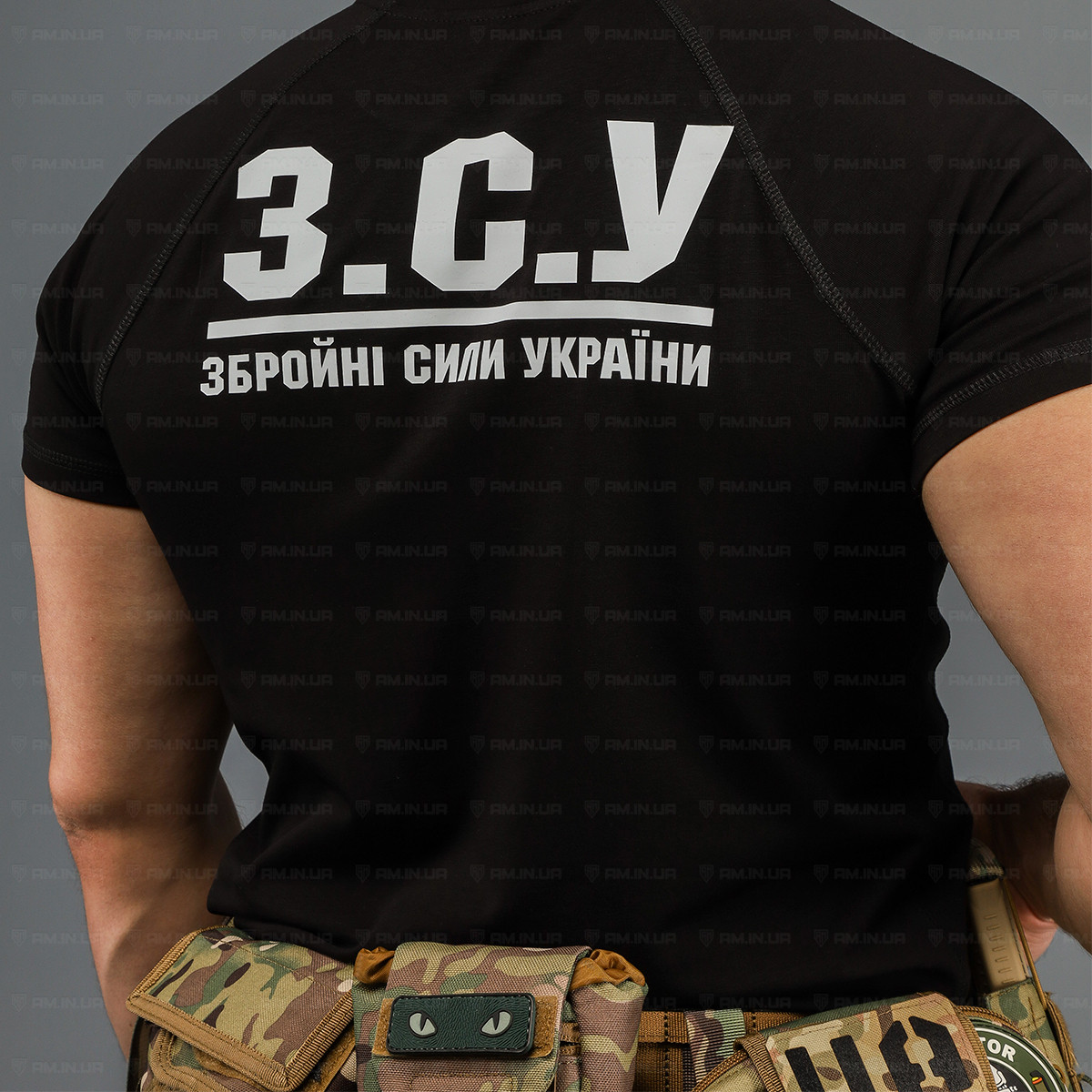 Тактическая футболка ЗСУ черная