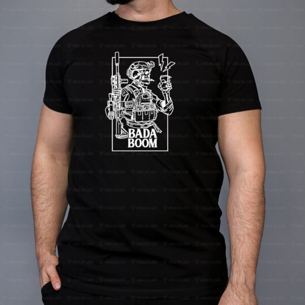 Тактическая футболка BADA BOOM коттон черная