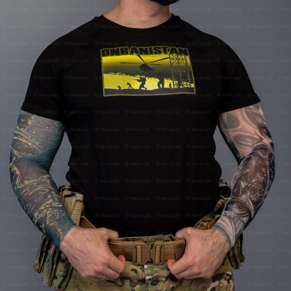 Тактическая футболка DNBANISTAN коттон черная