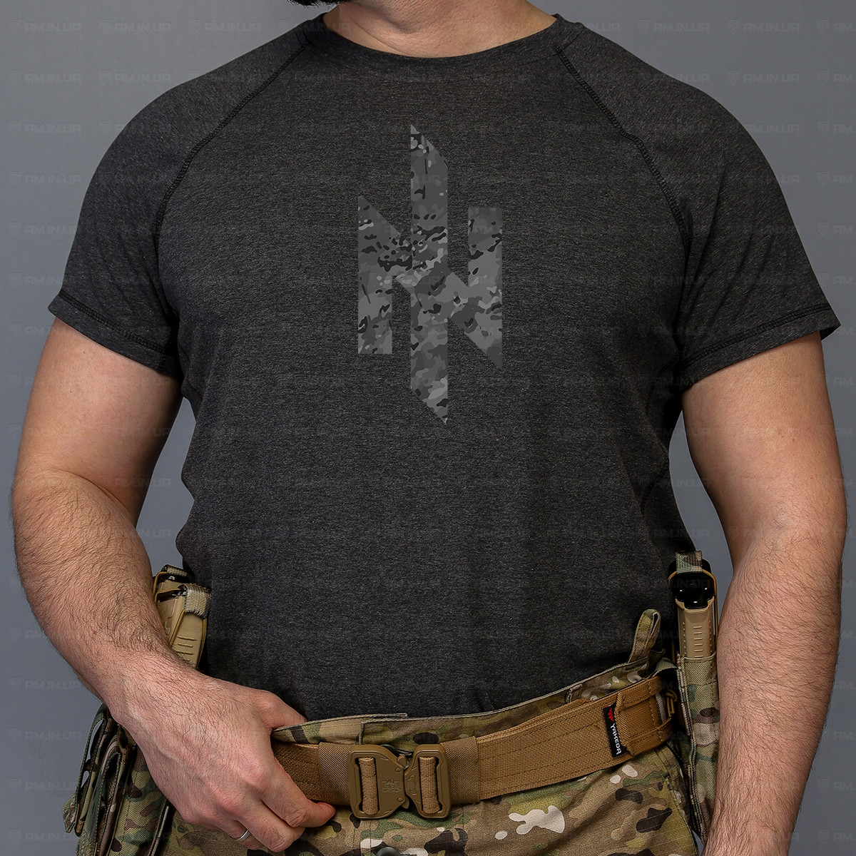 Тактическая футболка Ідея нації коттон серая