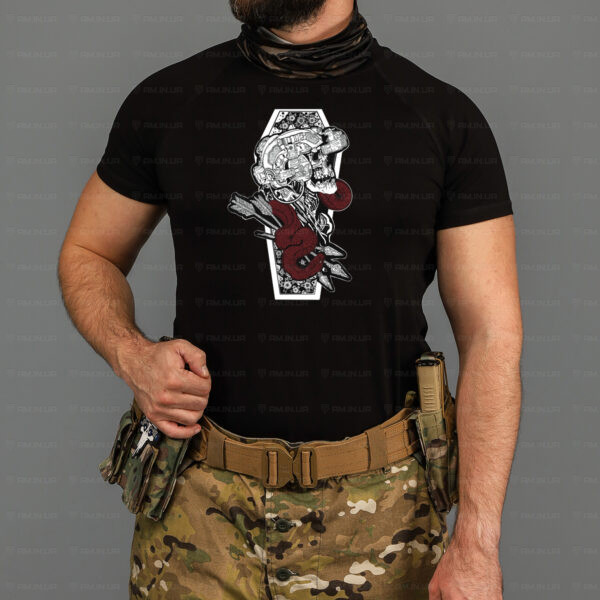 Тактическая футболка Kill of dead коттон черная