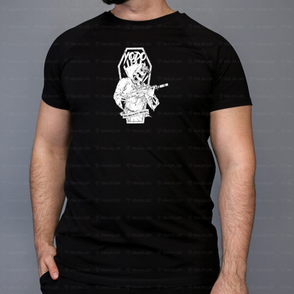 Тактическая футболка Memento mori коттон черная