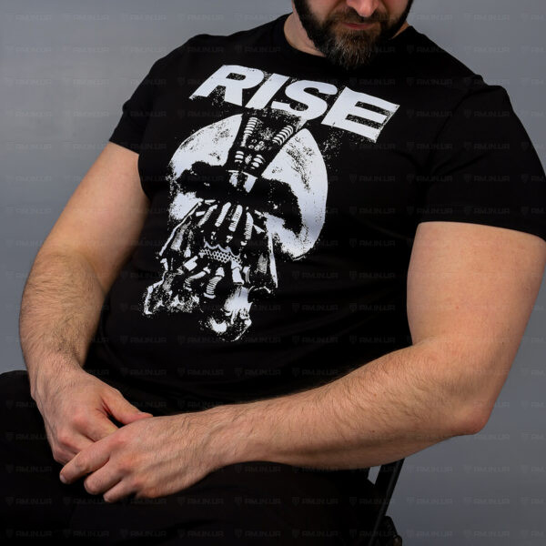 Тактическая футболка Rise коттон черная