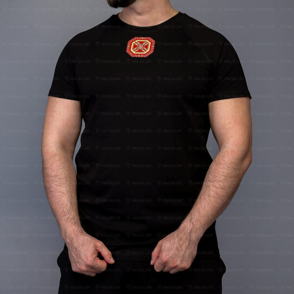 Тактическая футболка Гімн Уркаїни коттон черная