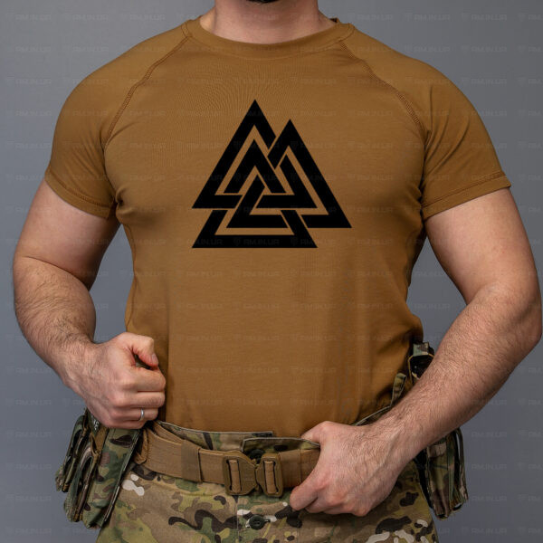 Тактическая футболка Valknut коттон койот