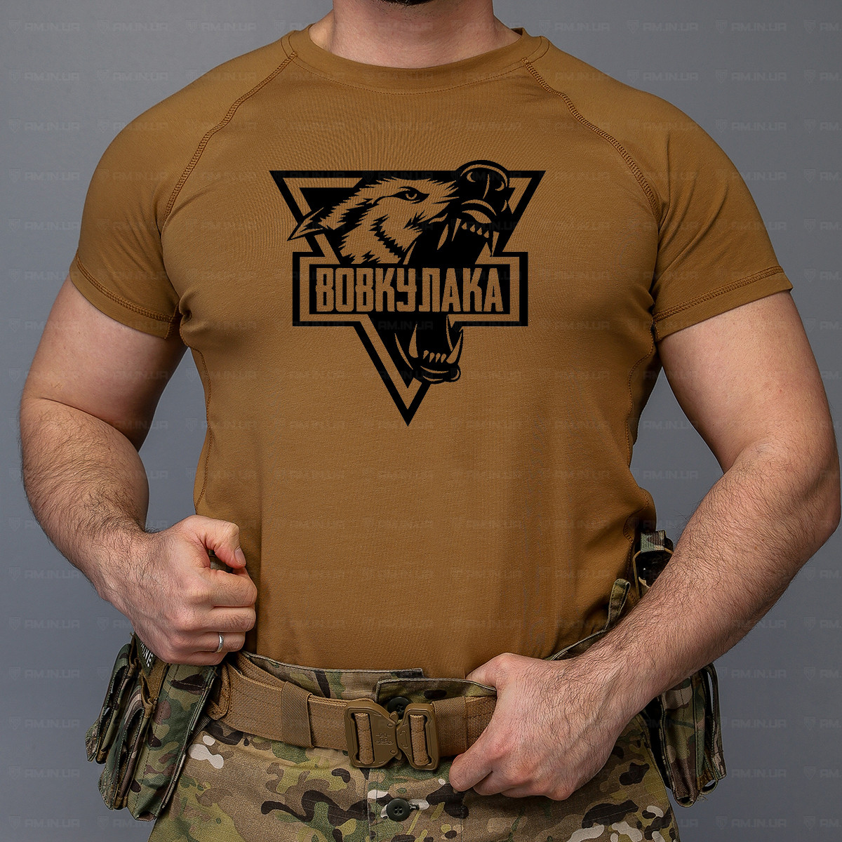 Тактическая футболка Вовкулака коттон койот Тактическая футболка Вовкулака коттон койот